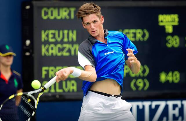 TENNIS - ATP, US Open 2012 NEW YORK CITY,NEW YORK,USA,06.SEP.12 - TENNIS - ATP Tennis Herren World Tour, US Open 2012, Grand Slam, Flushing Meadows, Junioren. Bild zeigt Kevin Kaczynski (GER). 