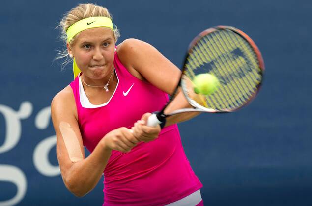TENNIS - WTA, US Open 2012 NEW YORK CITY,NEW YORK,USA,06.SEP.12 - TENNIS - WTA Tennis Damen Tour, US Open 2012, Grand Slam, Flushing Meadows, Junioren. Bild zeigt Antonia Lottner (GER). 
