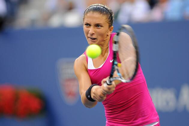 Sara Errani (ITA) TENNIS : US Open - jour 12 - 07 09 2012 VirginieBouyer Tennismag Panoramic