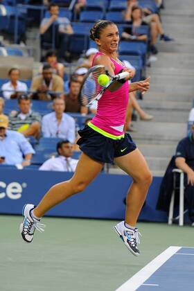 Sara Errani (ITA) TENNIS : US Open - jour 12 - 07 09 2012 VirginieBouyer Tennismag Panoramic
