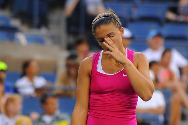 Sara Errani (ITA) TENNIS : US Open - jour 12 - 07 09 2012 VirginieBouyer Tennismag Panoramic