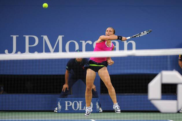 Sara Errani (ITA) TENNIS : US Open - jour 12 - 07 09 2012 VirginieBouyer Tennismag Panoramic