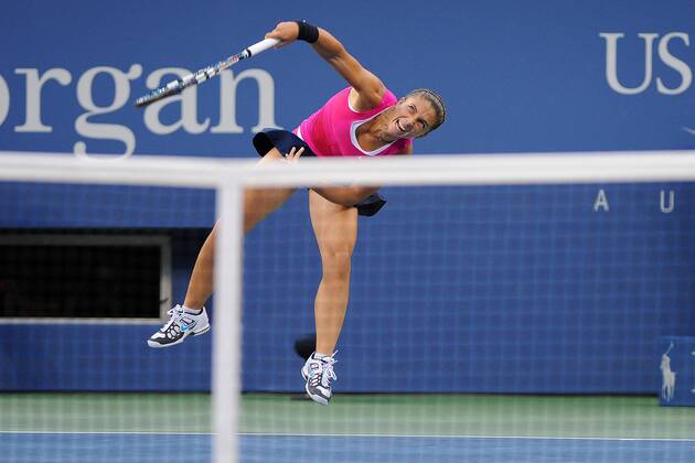 Sara Errani (ITA) TENNIS : US Open - jour 12 - 07 09 2012 VirginieBouyer Tennismag Panoramic