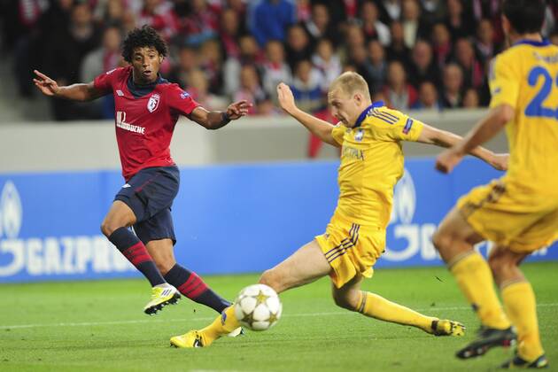 Ryan Mendes (Losc) FOOTBALL : Losc Lille vs Fc Bate Borisov - champions League - 19 09 2012 JBAutissier Panoramic 