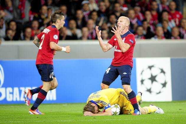 Florent Balmont (Losc) FOOTBALL : Losc Lille vs Fc Bate Borisov - champions League - 19 09 2012 JBAutissier Panoramic 