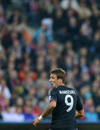FUSSBALL CHAMPIONS LEAGUE SAISON 2012 2013 GRUPPENPHASE FC Bayern München - FC Valencia 19.09.2012 Mario Mandzukic (FC Bayern München)