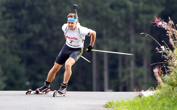 Deutsche Meisterschaft Biathlon Oberhof Oberhof , 210912 , DKB-Ski-Arena Oberhof, Deutsche Meisterschaft im Biathlon, Einzel Herren im Bild: Michael Greis