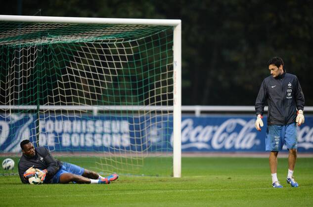 Steve MANDANDA - Hugo LLORIS FOOTBALL : Equipe de France - 10 10 2012 AnthonyBIBARD FEP Panoramic