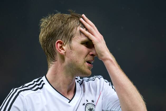 Per MERTESACKER (GER) Fussball Länderspiel WM2014-Qualifikation: Deutschland - Schweden in Berlin, Deutschland am 16.10.2012,