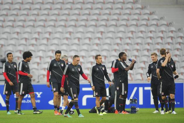 Franck Ribery FOOTBALL : entrainement du Bayern de Munich - Champions League - 22 10 2012 JBAutissier Panoramic