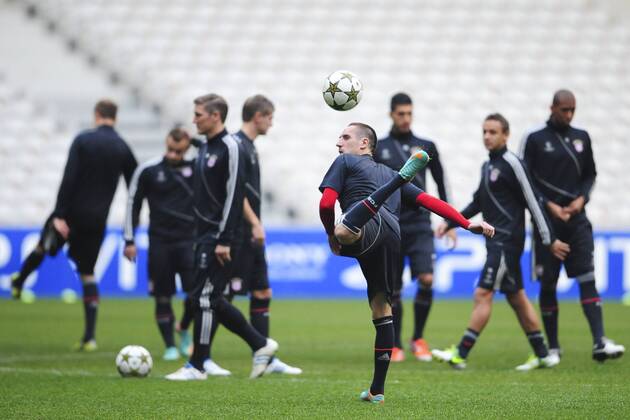 Franck Ribery FOOTBALL : entrainement du Bayern de Munich - Champions League - 22 10 2012 JBAutissier Panoramic 
