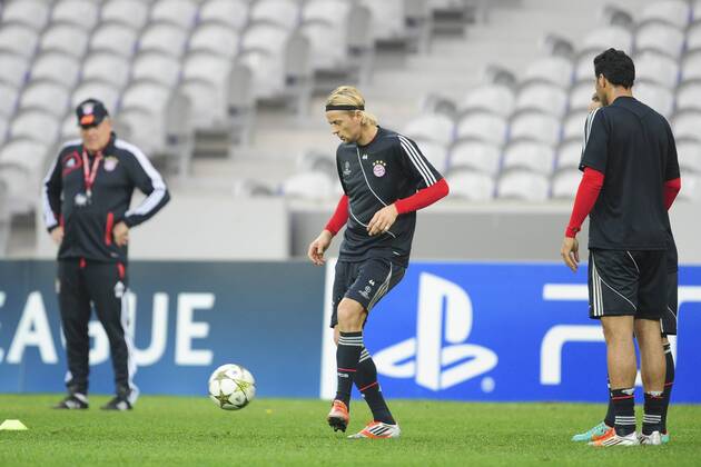 Anatoliy Timoshchuk FOOTBALL : entrainement du Bayern de Munich - Champions League - 22 10 2012 JBAutissier Panoramic 