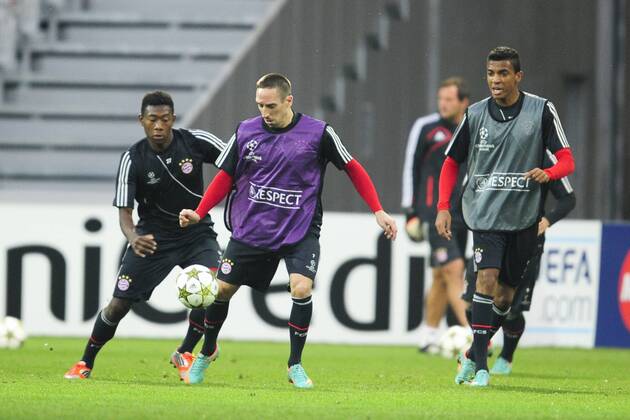 Franck Ribery FOOTBALL : entrainement du Bayern de Munich - Champions League - 22 10 2012 JBAutissier Panoramic 