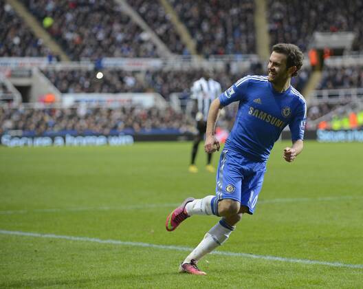 Juan Mata of Chelsea celebrates scoring their second goal - Barclays Premier League - Newcastle Utd vs Chelsea - St. James Park - Newcastle - 02 02 13 - Picture Richard Lee Sportimage EDITORIAL USE ONLY. No use with unauthorised audio, video, data, fixture lists, club league logos or live services. Online in-match use limited to 120 images, no video emulation. No use in betting, games or single club league player publications.