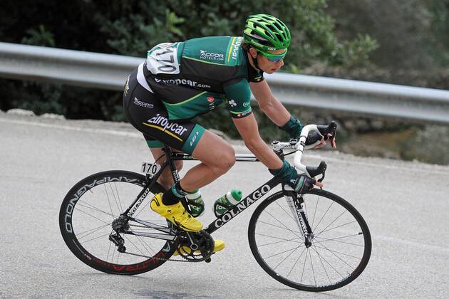 Björn THURAU ( GER Team Europcar ) auf der Abfahrt vom Coll de Soller - Aktion - quer - Event: Mallorca Rundfahrt - Mallorca Challenge - Iberostar Challenge Ciclista Mallorca 2013 - Trofeo Alcudia - Playa de Muro Location: Mallorca - Spanien - Europa - Datum: 06.02.2013