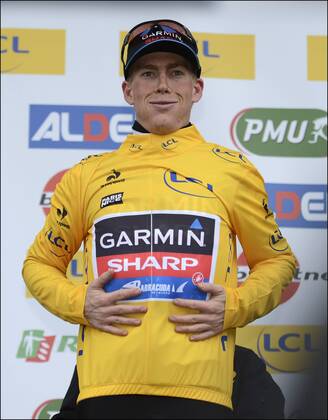 TALANSKY Andrew (USA) of Garmin Sharp Podium CYCLISME : Paris Nice 2013 - Chatel Guyon Brioude - Etappe 3 - 06 03 2013 PhotoNews Panoramic 