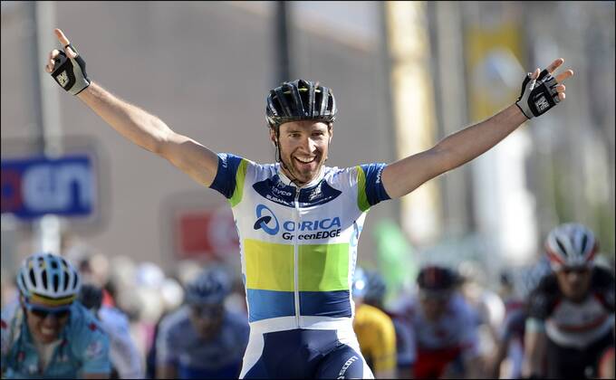 ALBASINI Michael (SUI) of Orica Greenedge Joie CYCLISME : Paris Nice 2013 - Brioude Saint Vallier - Etape 4 - 07 03 2013 PhotoNews Panoramic 