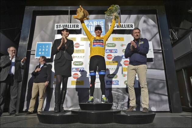 TALANSKY Andrew (USA) of Garmin Sharp Podium : Paris - Nizza 2013 - Brioude Saint Vallier - 4. Etappe - 07 03 2013 PhotoNews Panoramic 