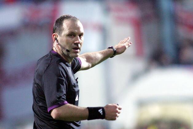 26.03.2013 Podgorica(Montenegro) Montenegro-England FIFA world cup Brazil qualifiers men football Jonas Eroksson Swedish referee :