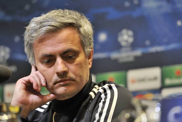 Jose Mourinho, coach and manager of Real Madrid C.F., in the press conference before the game- Turk Signal Iduna Park- Dortmund- Germany - 23 04 2013 - FrancescaxCeciarini NJF Media 