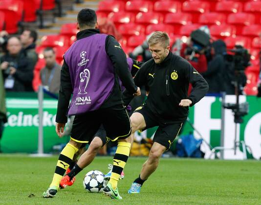 FUSSBALL - CL Finale, Dortmund vs Bayern, Vorberichte, Training LONDON,ENGLAND,24.MAI.13 - FUSSBALL - UEFA Champions League Finale, Borussia Dortmund vs FC Bayern München, Vorberichte, Abschlusstraining Dortmund. Bild zeigt Jakub Blaszczykowski (Dortmund). 