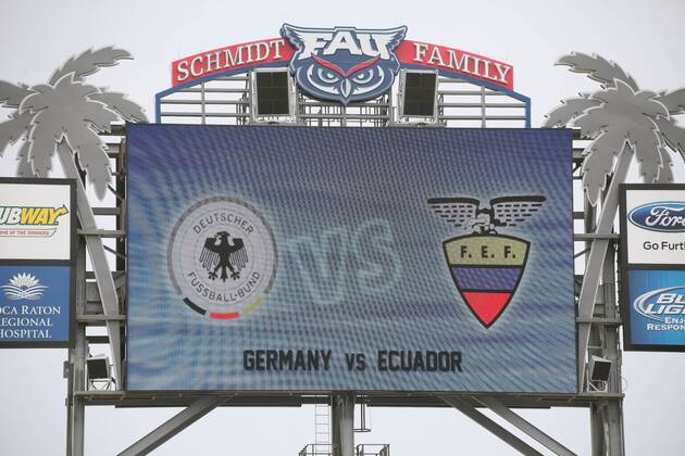 Länderspiel Deutschland gegen Ecuador im Stadion der Florida Atlantic University