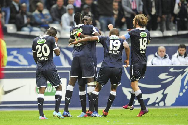 joie des joueurs bordelais apres le but de Cheick Tidiane Diabate (Bordeaux) FOOTBALL : Evian Thonon Gaillard vs Bordeaux - Finale coupe de France - 31 05 2013 JBAutissier Panoramic 