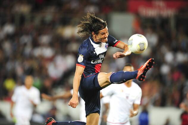 Edinson Cavani (PSG) FOOTBALL : PSG vs Ajaccio - L1 - 18 08 2013 JBAutissier Panoramic 