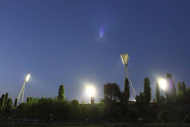 Berlin, Fußball, GER, NOFV Regionalliga Nordost, 2012 2013, 2012 2013, Friedrich-Ludwig-Jahn-Sportpark, Flutlicht Impressionen - Flutlichtspiel im Berliner Jahnsportpark