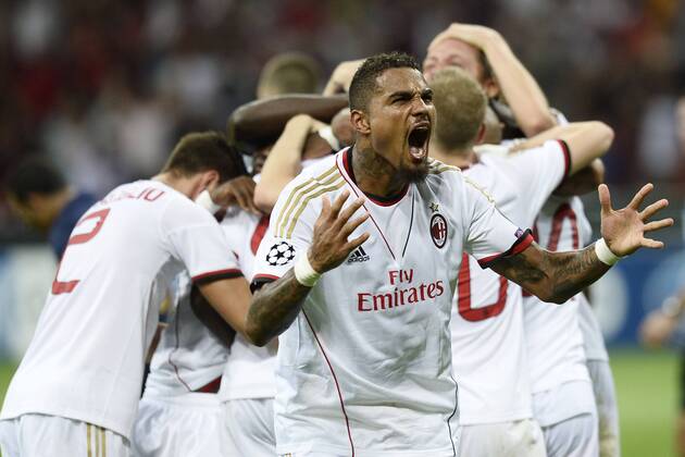 Db Milano 28 08 2013 - Champions League Milan-Psv Eindhoven foto Daniele Buffa Image Sport nella foto: Kevin Prince Boateng 