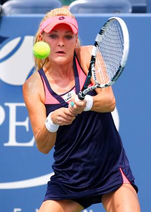 Agnieszka Radwanska of Poland in the first set during third-round action at the U.S. Open Championship held at the USTA Billie Jean King National Tennis Center on August 30, 2013 in New York City. UPI Photo MonikaxGraff  NYP20130830302