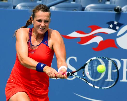 Anastasia Pavlyuchenkova of Russia in the first set during third-round action at the U.S. Open Championship held at the USTA Billie Jean King National Tennis Center on August 30, 2013 in New York City. UPI Photo MonikaxGraff  NYP20130830305