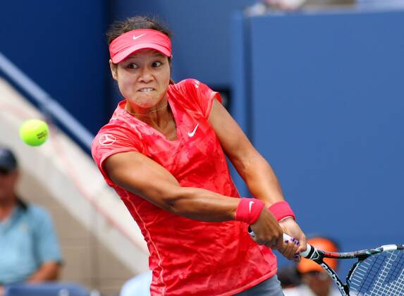 Na Li of China in the first set during third-round action at the U.S. Open Championship held at the USTA Billie Jean King National Tennis Center on August 30, 2013 in New York City. UPI Photo MonikaxGraff  NYP20130830311