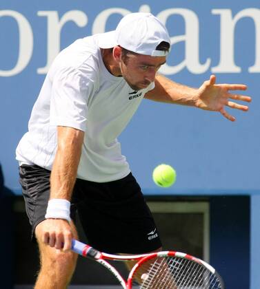 Benjamin Becker of Germany in the first set during second-round action at the U.S. Open Championship held at the USTA Billie Jean King National Tennis Center on August 30, 2013 in New York City. UPI Photo MonikaxGraff  NYP20130830345