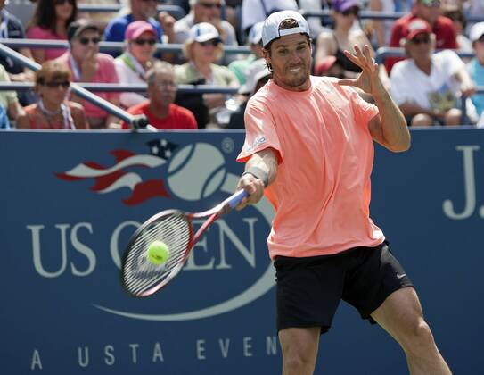 Aug. 30, 2013 - Flushing Meadows, New York, U.S - Tommy Haas of Germany on Day Five of the 2013 US Open at USTA Billie Jean King National Tennis Center on Friday August 30, 2013 in the Flushing neighborhood of the Queens borough of New York City.  - ZUMAp12