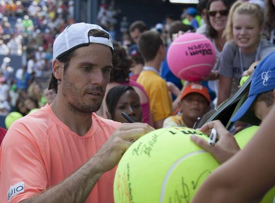 Aug. 30, 2013 - Flushing Meadows, New York, U.S - Tommy Haas of Germany on Day Five of the 2013 US Open at USTA Billie Jean King National Tennis Center on Friday August 30, 2013 in the Flushing neighborhood of the Queens borough of New York City.  - ZUMAp12