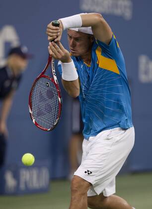 Aug. 30, 2013 - Flushing Meadows, New York, U.S - Lleyton Hewitt of Australia on Day Five of the 2013 US Open at USTA Billie Jean King National Tennis Center on Friday August 30, 2013 in the Flushing neighborhood of the Queens borough of New York City.  - ZUMAp12