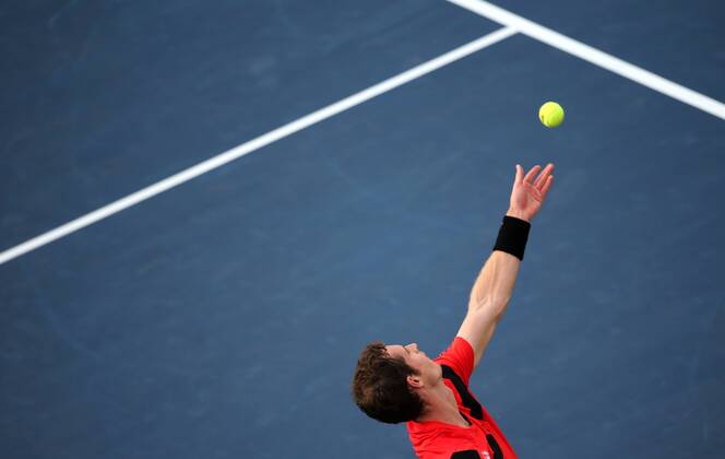 TENNIS - WTA, US Open 2013 NEW YORK CITY,NEW YORK,USA,30.AUG.13 - TENNIS - WTA Tennis Damen Tour, US Open 2013, Grand Slam, Flushing Meadows, Doppel. Bild zeigt Andy Murray (GBR).
