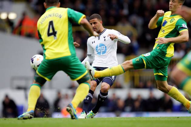 Tottenham Hotspur v Norwich City . . London, UK . . 14.09.2013 Kyle Walker (TH)