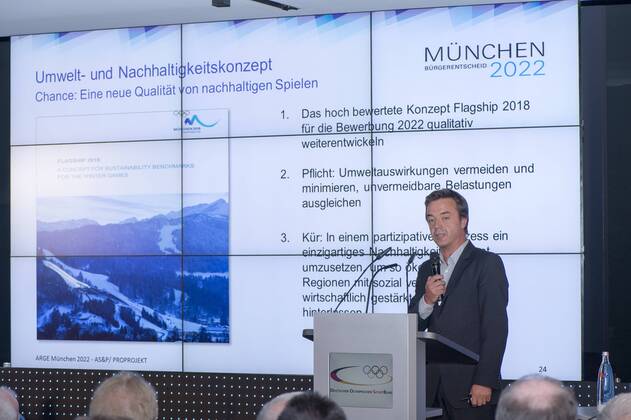 DOSB Tagung zur Olympiabewerbung der Olympischen Winterspiele und Paralympics 2022, Coubertin, Olympiapark, München. 30.09.2013 Im Bild: