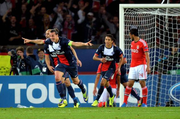 Zlatan Ibrahimovic (psg) FOOTBALL : FC Paris Saint Germain vs Benfica Lisbon - UEFA Champions League - 02 10 2013 AnthonyBIBARD FEP Panoramic 