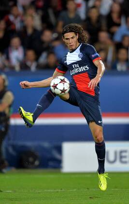 Edinson Cavani (psg) FOOTBALL : FC Paris Saint Germain vs Benfica Lisbon - UEFA Champions League 2013 2014 - 02 10 2013 AnthonyBIBARD FEP Panoramic 