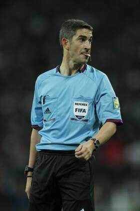 England v Montenegro - World Cup Qualifier . . Wembley, London, UK . . 11.10.2013 Referee Alberto Undiano Mallenco.