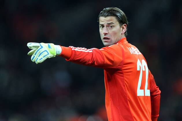 Torwart Roman WEIDENFELLER (GER) Fussball-Länderspiel England (ENG) - Deutschland (GER) 0:1, am 19.11.2013 in London England.