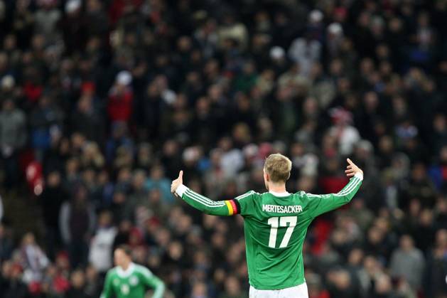 Per MERTESACKER (GER) Fussball-Länderspiel England (ENG) - Deutschland (GER) 0:1, am 19.11.2013 in London England.