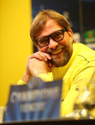 Montag 25.11.2013, Saison 2013 2014, UEFA Champions League, Pressekonferenz im Presseraum des Dortmunder Signal Iduna Parks vor dem Spiel zwischen dem BVB Borussia Dortmund und dem SSC Neapel, Trainer Jürgen Klopp (BVB)