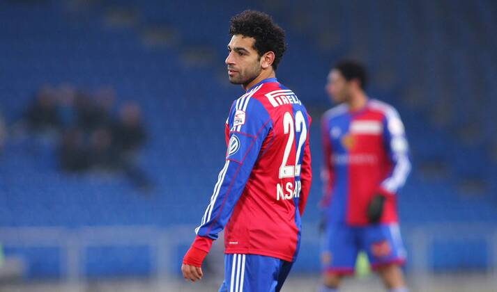 07.12.2013 St Jakob Park Basel ,SCHWEIZ, Saison 2013 2014 Herren Fussball Super League FC Basel - Grasshopper Club Zürich Mohamed Salah (FC Basel) ; Einzelbild