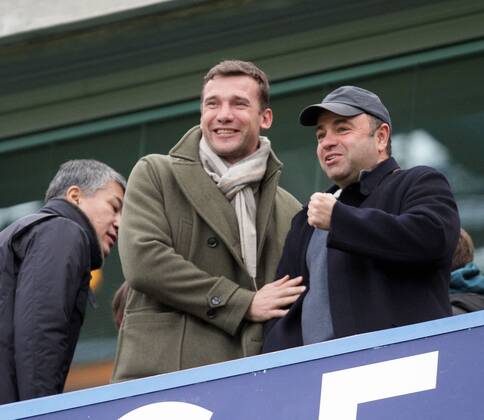 Chelsea FC London v Crystal Palace . . London, UK . . 14.12.2013 Former Chelsea player Andriy Shevchenko watching the game.