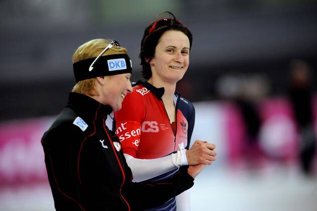11-01-2014 EUROPEAN SPEED SKATING CHAMPIONSHIPS: HAMAR Claudia Pechstein (GER), Martina Sablikova (CZE) xVIxxIVx 2006621