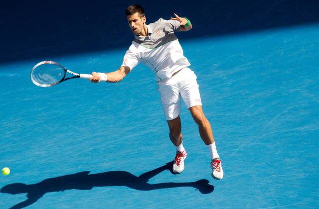 TENNIS - ATP, Australian Open 2014 MELBOURNE,AUSTRALIEN,19.JAN.14 - TENNIS - ATP Tennis Herren World Tour, Grand Slam, Australian Open. Bild zeigt Novak Djokovic (SRB).